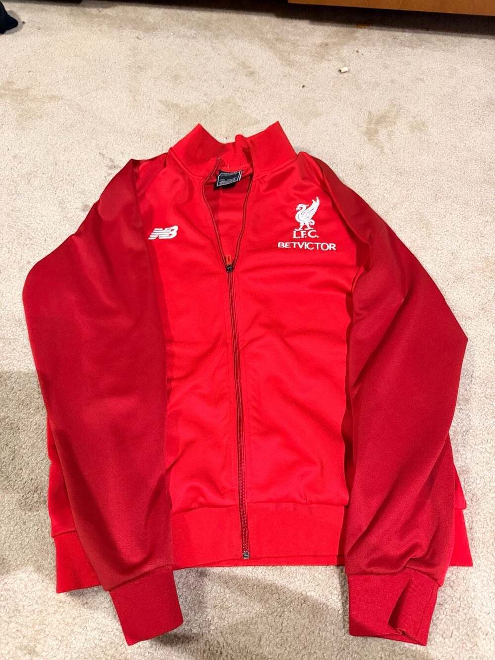 New Balance Liverpool FC L.F.C. BetVictor Full-Zip Track Jacket Sz Large (i)